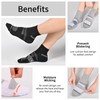 COOPLUS Men's Cotton Athletic Ankle Socks Performance Cushioned Quarter Moisture