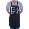 Print4U Never Trust Skinny Chef Novelty Cooking Funny Unisex Apron