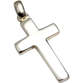 COSUMOSU 1.25inch Cross 925 Sterling Silver Pendant Religious Gifts