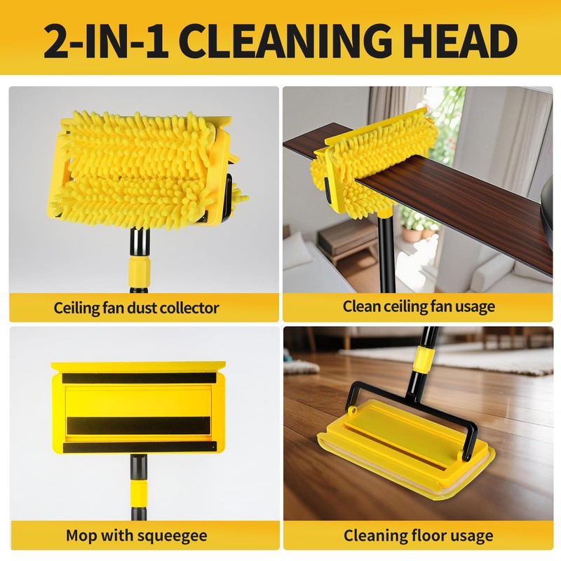 High Ceiling Fan Cleaner Duster for Fans Blades Cleaner with