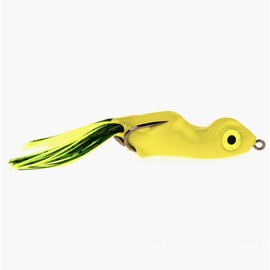 SOUTHERN LURE Scum Frog Painted Trophy Series Topwater Bass Fishing Hollow Body Frog Lure with Weedless Hooks, Chartreuse, 5/8 Ounce (SCMTRO)