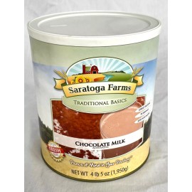 Saratoga Farms Chocolate Milk Mix 4 lbs Can 70 Servings House MRE Mountain Food