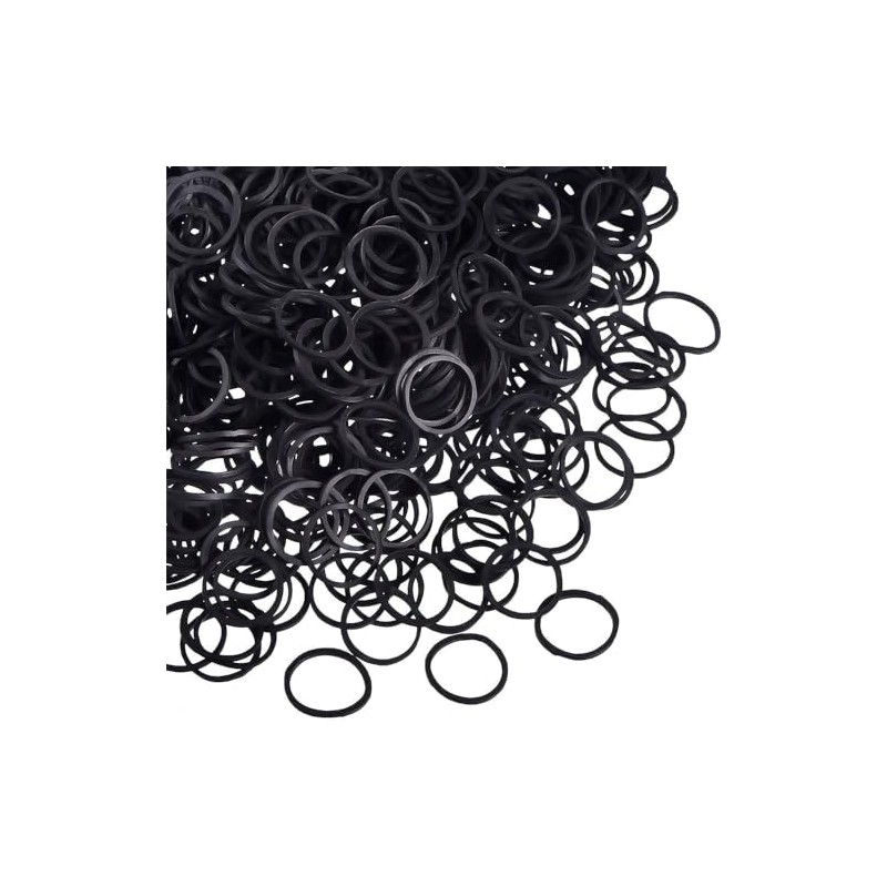 Triko Paquete de 1000 Mini Ligas Cabello para Mujer, Gomas