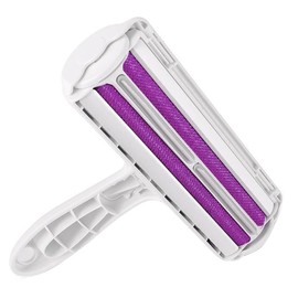 AIMALL Pet Dog Cat Hair Remover, Self-Cleaning Fur Removal Tool for Sofa, Carpet, Clothes, and Bed, Durable ABS 2-Way Design, 7.5 Inch, Easy One-Hand Operation