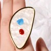 Nail art DIY finger palette nail prop set white oval WFL9N05 / 네일아트 DIY 핑거 파레트 네일소품 셋트 화이트 타원WFL9N05