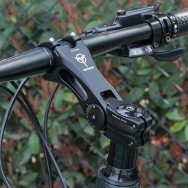 Bike Bicycle Stem - -75 ~ + 50 Degree Adjustable bike Stem- 90/110/145mm Bike Stem Riser for 31.8(1-1/4") Handlebars- Mountain Bike Handlebar Riser Extender for Mountain Road City Bike