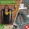 MUIEGUDO Courtyard Hose boxes, garden hoses Box。Black
