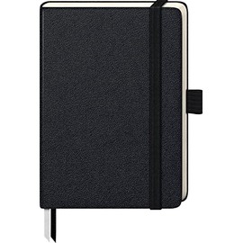 Brunnen 105521905 Notebook Kompagnon Classic Hard Cover 9.5 x 12.8 cm Dotted, 192 Pages (One Piece), Black