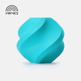 Bambu Lab PLA Basic 3D Printer Filament, New Colors Arrivals! 1.75mm PLA 3D Printing Filament Dimensional Accuracy +/- 0.03 mm, Fast Printing RFID PLA, No Warping & Tangling, 3D Print Material with Reusable 1kg Spool:_Turquoise (10605)_Refill_1kg