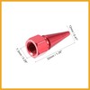 Partuto 8pcs Red Car Spike Wheel Tyre Tire Valve Air
