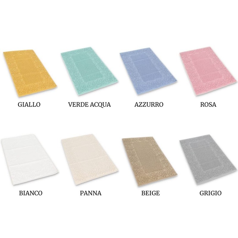 Casatessile Barocco Bath Mat 45 x 60 cm - Panna