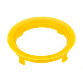 LST 4 x yellow centring rings for alloy wheels, wheel hub, diameter 60.1 mm, diameter 70.1 mm