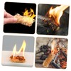 IWOWHERO 50pcs Wooden Firelighters Carbon Wax Sticks Natural Igniters for