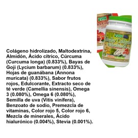 Schuler Colágeno Hidrolizado Con Goji Y Curcuma 1,2 Kg Sabor Arándano