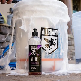 AllGuard VLUX Wash - Car Wash Soap Formulated with XiO2™ Ceramic - Grime Busting Suds Gently Clean with pH-Netural Formula - Enhances Protection of Coatings, Waxes or Sealants - Gloss Finish