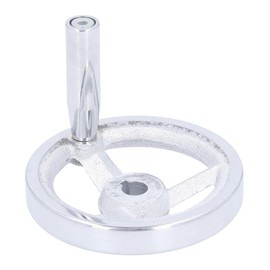 Round Handwheel 12x100MM 3 Spoke Rotary Hand Wheel Machine Tool Cast Iron with Revolving Handle for Lathe Milling Grinding Machine