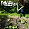 YEELOR Triangle Garden Hoe, Carbon Steel Weed Remover Edger Lawn