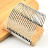 Bread Slicer, Stainless Steel Manual Bread Slicer, Compact Bread Cutter