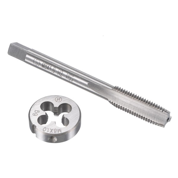 sourcing map M8 x 1mm Metric Tap and Die Set,