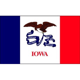 Valley Forge Iowa Flag 4 x 6 Feet Nylon - Outdoor