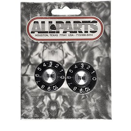 Allparts Witchhat Poti knobs, Tone (2 Pieces), Black, PK-3242-023