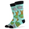Oooh Yeah Socks ! Mens Crew Chia Bunny
