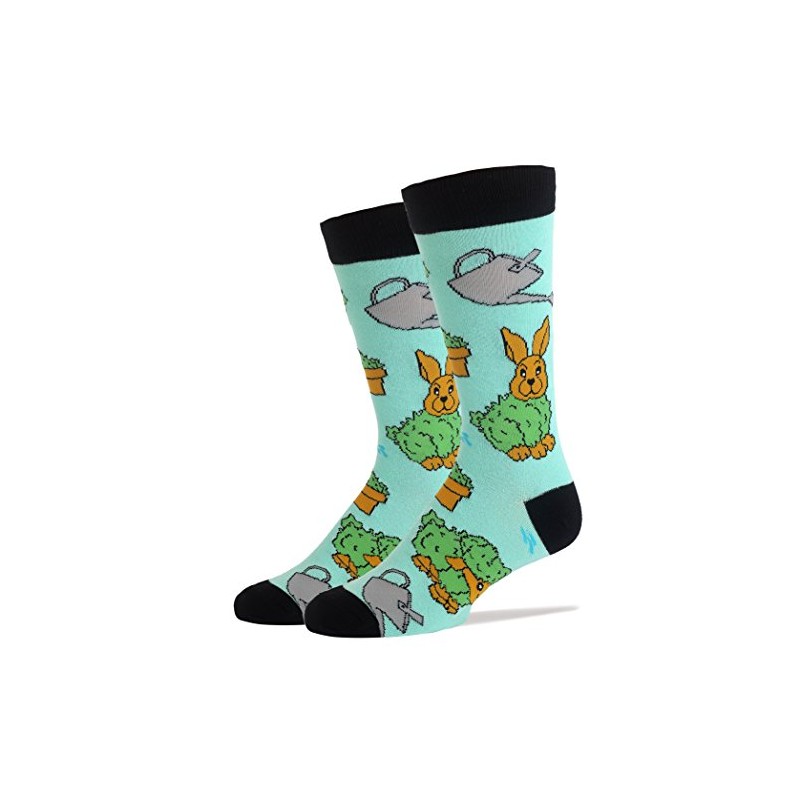 Oooh Yeah Socks ! Mens Crew Chia Bunny