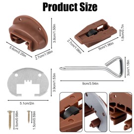 5 Sets Drawer Guide Kit, Replacement Drawer Slides Drawer Track Guide Dresser Drawer Center Mount Drawer Slides Drawer Repair Kit Compatible with Rite-Trak II Model #KRT2-168