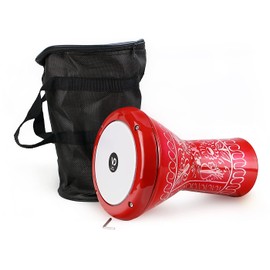 Oriental Children's Darbuka Drum Percussion Cast Aluminium Hand Engraved / Ore Red