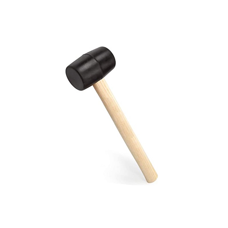 Edward Tools Rubber Mallet Hammer - 8 oz. Small Mallet