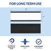 50 Pack "C" Channel Magnetic Label Holders 1x3 with 100