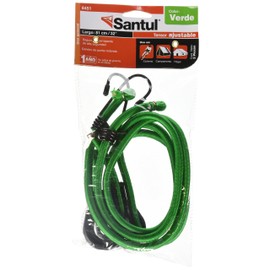 SANTUL, Tensores Ajustables 32", Color Verde, para Campamento y Hogar, Juego de 2 Piezas, Modelo 8451