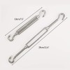 2 Packs M8 Turnbuckle Wire Tensioner,304 Stainless Steel Adjustable Turnbuckle