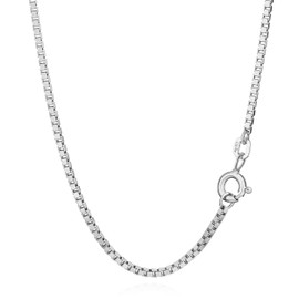 NKlaus Genuine 925 Sterling Silver Venetian Chain Silver Chain 1.40 mm Wide, Sterling Silver, No Gemstone