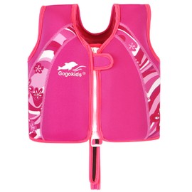 Kids Swim Trainer Vests Boys Girls Floating Jackets Waterproof Learn-to-Swim Swiming Equipment for Children (Pink, L)