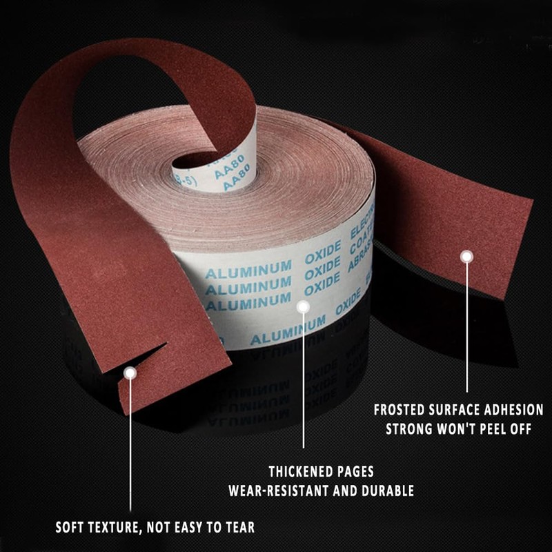 Emery Cloth Roll 320 Grit Sandpaper Roll Hand Turned Flexible