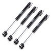 NAIERDI [4 Pack] 100N/22lb Gas Spring, Soft Close Hinges, Black