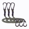 CanKing Carabiner Bungee Cords with Hooks Camo Green 60 inch/5