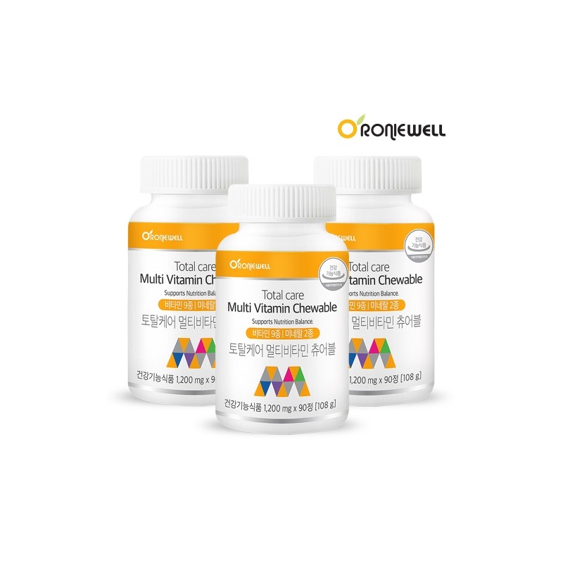 Ronywell Total Care Chewable Multivitamin 1,200mg 90 Tablets / 로니웰