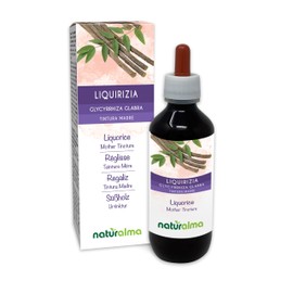 Liquorice or Licorice (Glycyrrhiza glabra) Roots Alcohol-Free Mother Tincture Naturalma | Liquid Extract Drops 200 ml | Food Supplement | Vegan
