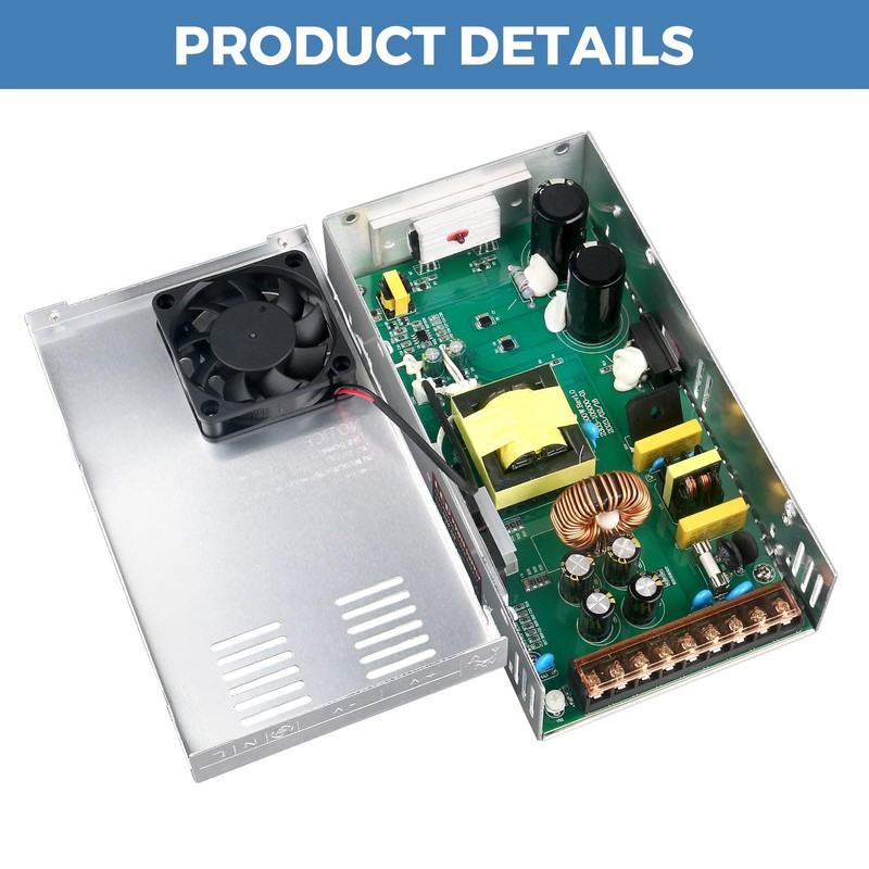 HPMN 24V 20A 480W Power Supply AC/DC Adapter Universal Regulated
