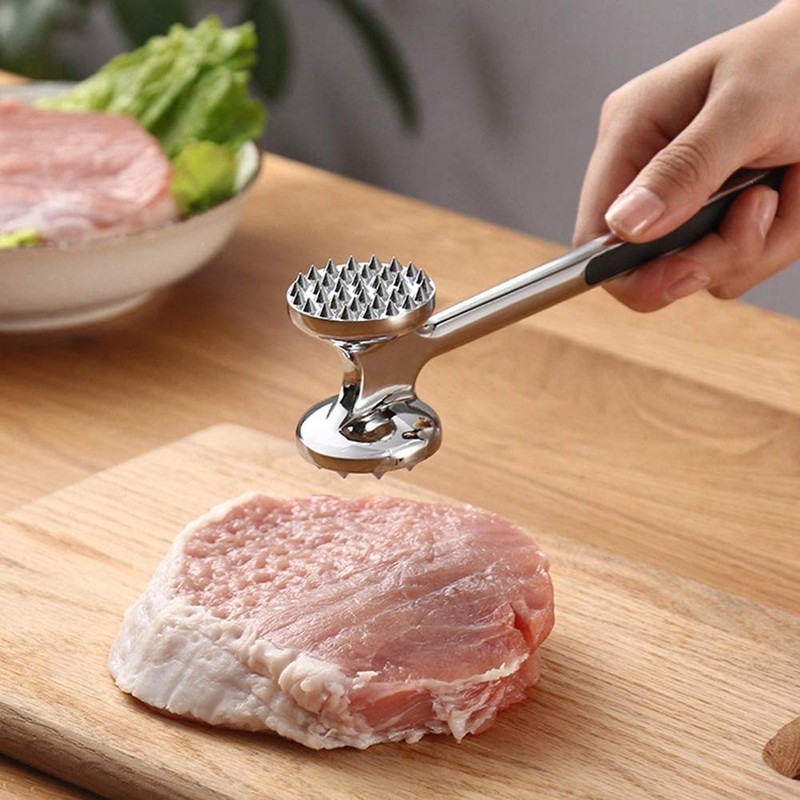 Meat Tenderizer Hammer, Zinc Alloy Meat Tenderizer Hammer Double Side