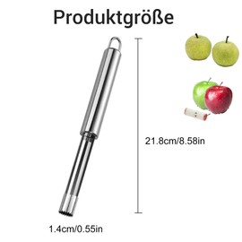 Apple Corer, Apple Cutter, Robust Stainless Steel Apple Core Cutter, Ideal for the Kitchen, Apple Corer, Apple, Fruit Preparation, Kitchen Tool, Stainless Steel Corer, Durable