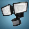 Patriot Lighting Black LED Solar Dual Head Motion Sensor Outdoor