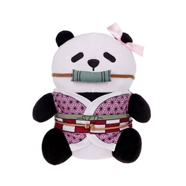 CoolChange Cute Nezuko Kamado Panda Plush Toy for D. Slayer Fans 21 cm