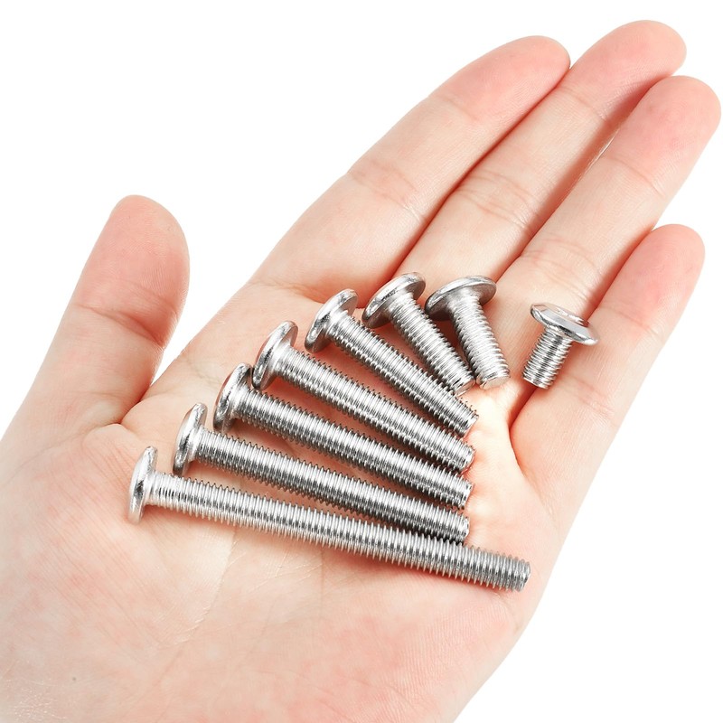 PATIKIL Round Head Screws 8pcs M6-1 x 80mm 304 Stainless