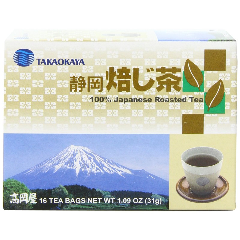 Takaokaya Tea, Hoji Cha Tea, 16-Count Tea Bags (Pack of