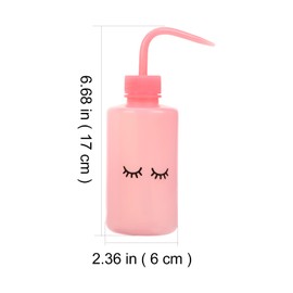 6pcs Squeeze Wash Bottle for Tattooing Plastic Squirt Bottle with Curved Spout for Precise Liquid Application in Tattooing and Gardening