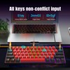 Snpurdiri Snpurdiri 60% Wired Mechanical Keyboard, Mini Gaming Keyboard with