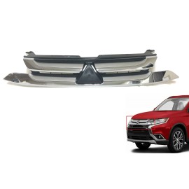 Texaseparts For 2016 2017 2018 Mitsubishi Outlander Grille Front Bumper Upper Grill Chrome